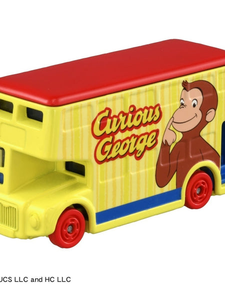 Takara Tomy Dream Tomica SP Curious George Friend Bus Model Car