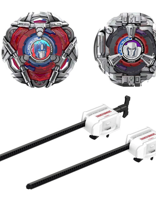 Load image into Gallery viewer, Takara Tomy Beyblade X BX-00 Optimus Prime 4-60P and Megatron Starter Pack Set

