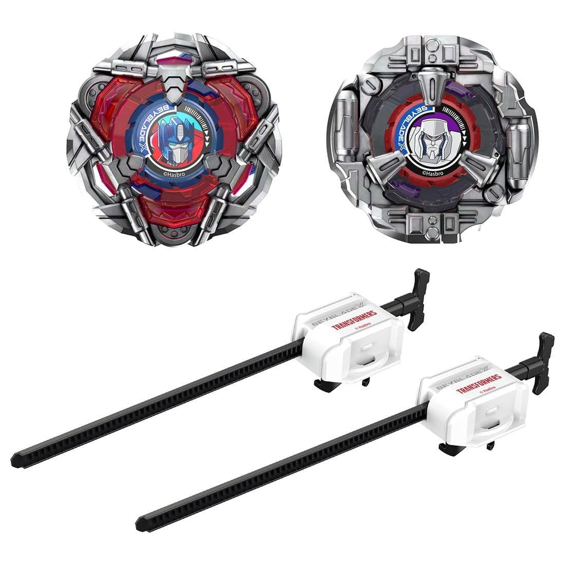 Takara Tomy Beyblade X BX-00 Optimus Prime 4-60P and Megatron Starter Pack Set