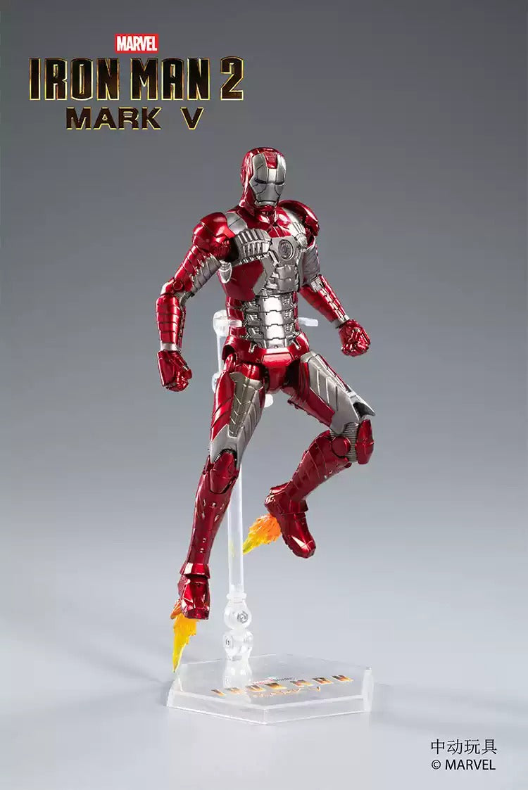 ZD Toys Marvel Avengers 1/10 Iron Man MK5 Action Figure with Lighting Function