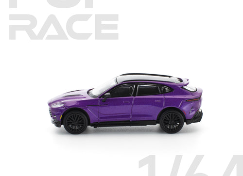 Load image into Gallery viewer, POPRACE 1/64 ASTON MARTIN DBX 707 - STORM PURPLE Model Car
