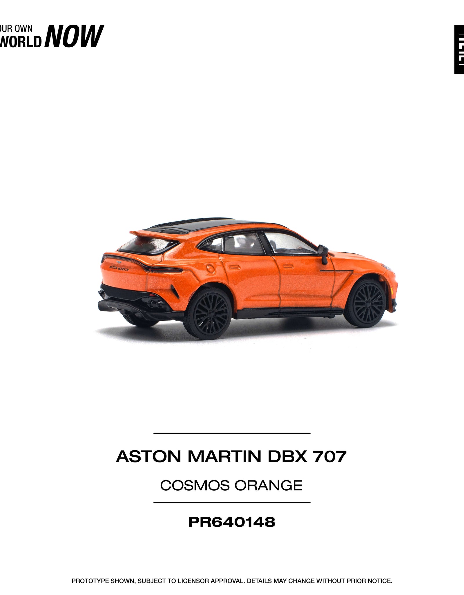POPRACE 1/64 ASTON MARTIN DBX 707 - COSMOS ORANGE Model Car