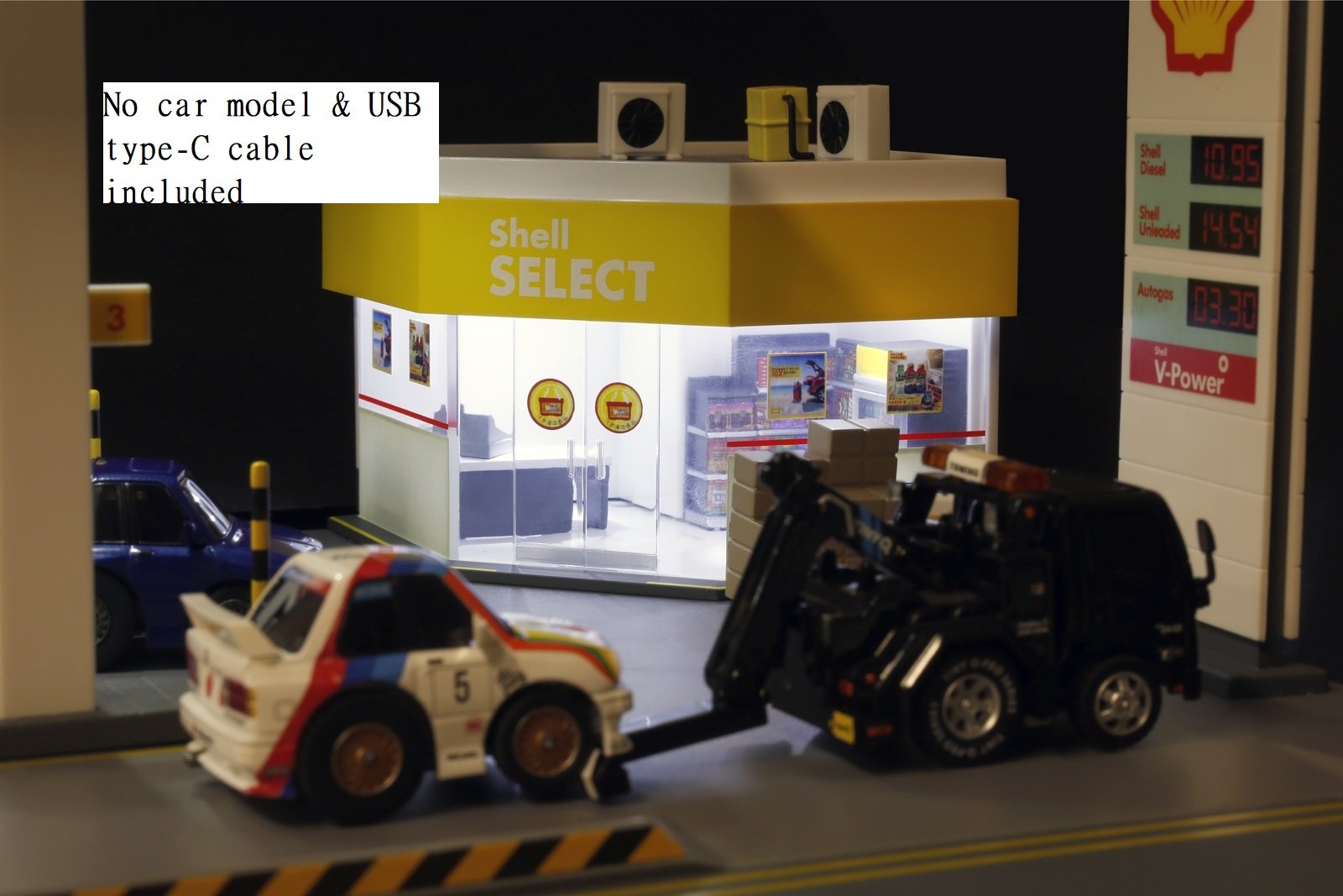 TinyQ - BQ08 Shell Hong Kong Petrol Station Diorama