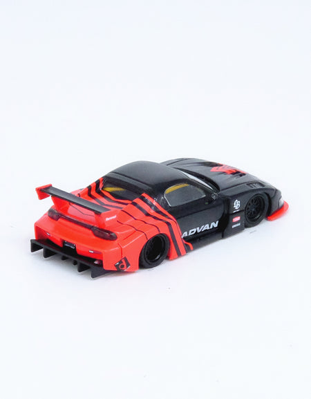 INNO64 1/64 LBWK MAZDA RX7 (FD3S) LB-SUPER SILHOUETTE "ADVAN LIVERY"