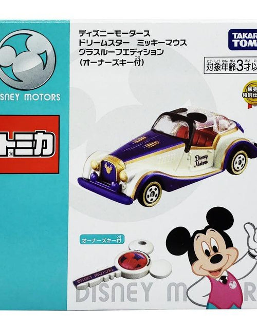 Load image into Gallery viewer, Takara Tomy Disney Motors Star Glass Roof with Owner&#39;s key set Diecast MINI Car
