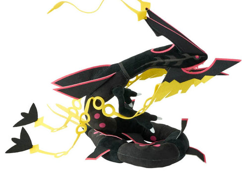 Load image into Gallery viewer, Takara Tomy Pokemon Soft Plush Toy Black Mega Rayquaza
