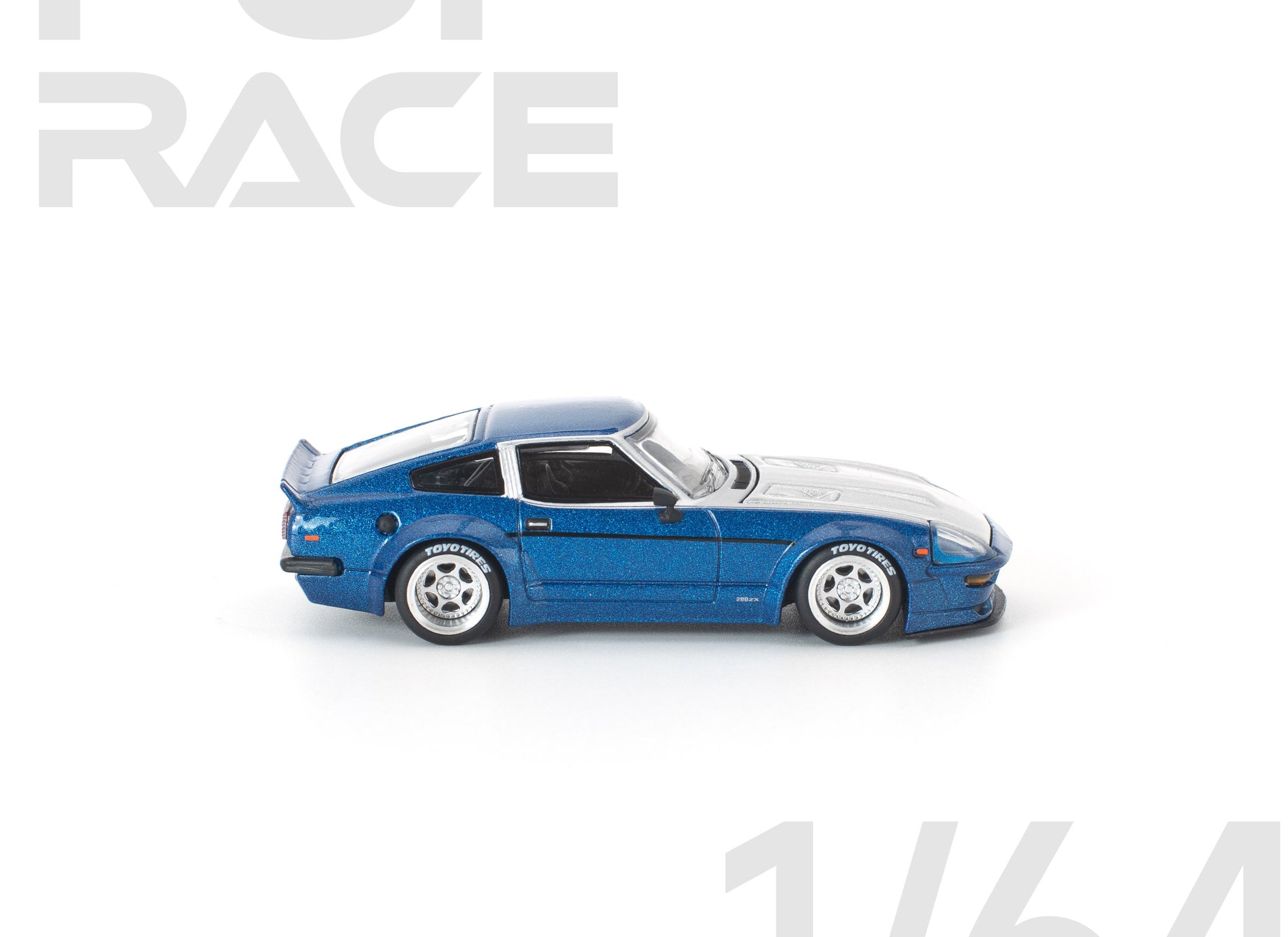 (Pre-order) POP RACE 1/64 PANDEM 280ZX BLUE Diecast Model Car #PR640315