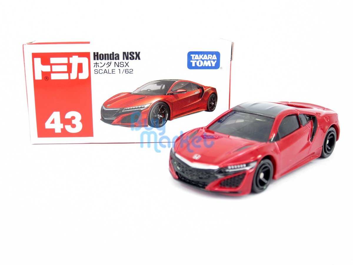 Takara Tomy Tomica #43 Honda NSX 1/62 7CM Red Diecast Toy Model Car Japan