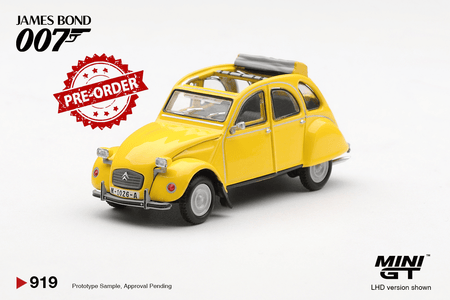 (Pre-order) Mini GT 1/64 #919 007 Citroën 2CV For Your Eyes Only w/Eng Poster