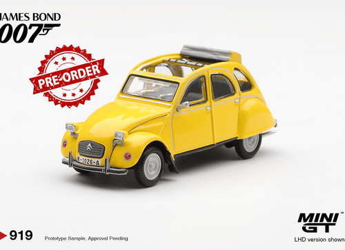 Load image into Gallery viewer, (Pre-order) Mini GT 1/64 #919 007 Citroën 2CV For Your Eyes Only w/Eng Poster
