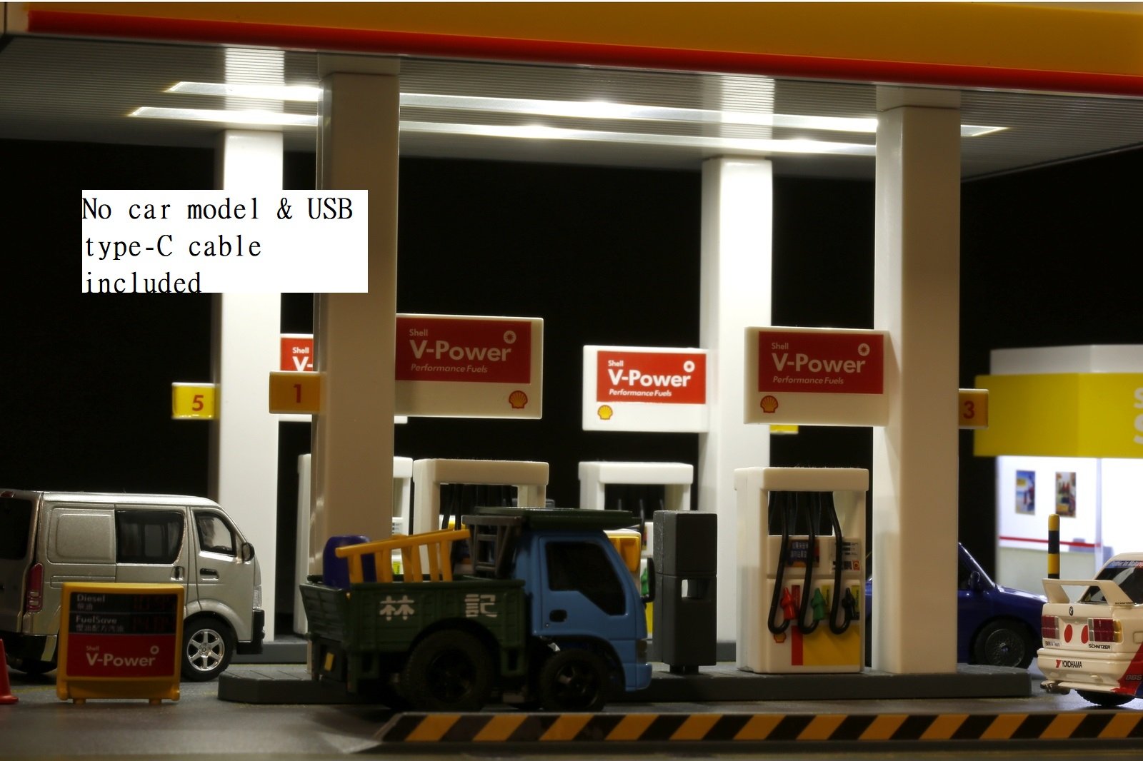 TinyQ - BQ08 Shell Hong Kong Petrol Station Diorama