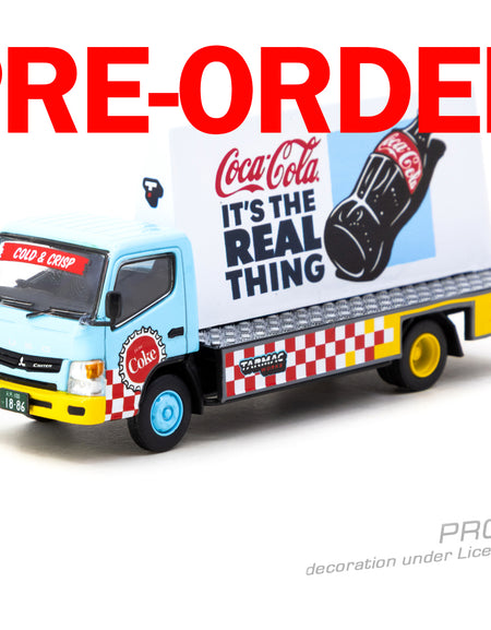 (Pre-order) Tarmac Works Mitsubishi Fuso Canter - Advertisement Truck COCA- COLA