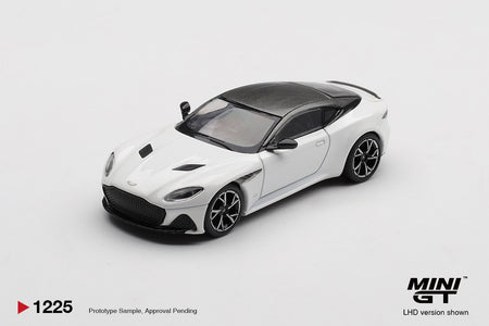 (Pre-order) MINI GT #1225 Aston Martin DBS Stratus White LHD Diecast Model Car