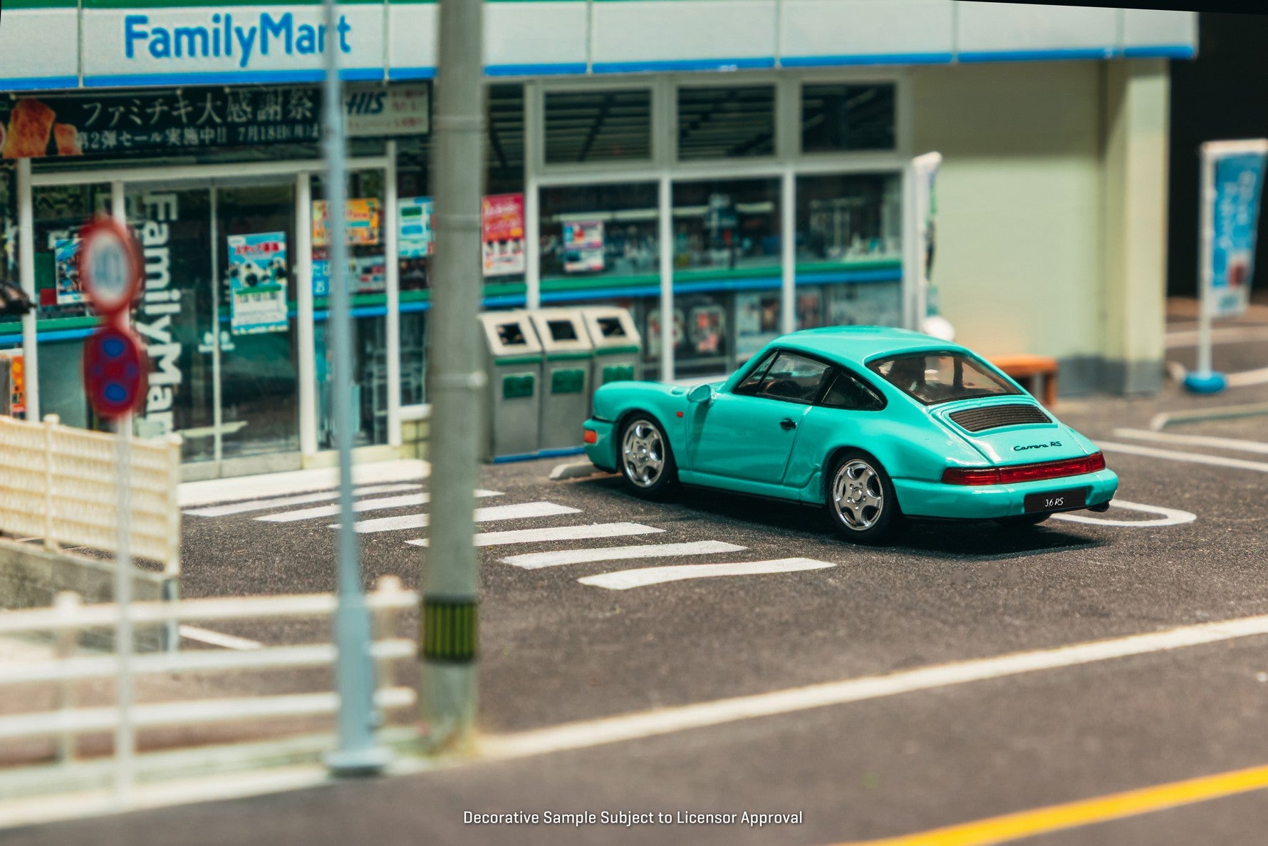 (Pre-order) Tarmac Works 1/64 Porsche 911 Carrera RS (964) Mint Green Model Car
