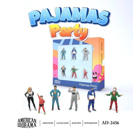 American Diorama 1:64 Figure Set: Pajamas Party AD-2436