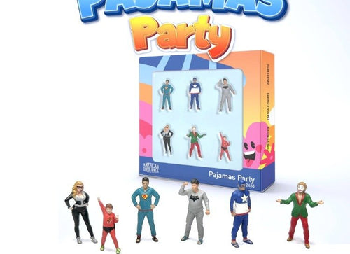 Load image into Gallery viewer, American Diorama 1:64 Figure Set: Pajamas Party AD-2436
