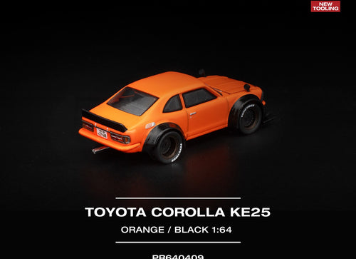 Load image into Gallery viewer, (Pre-order) POPRACE 1/64 TOYOTA COROLLA KE25 ORANGE Diecast Model Car
