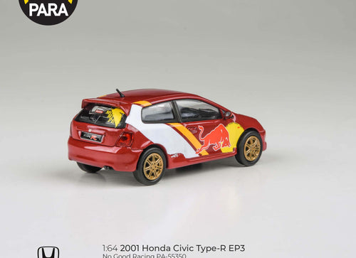 Load image into Gallery viewer, PARA64 1/64 2001 Honda Civic Type R EP3 No Good Racing Model Car
