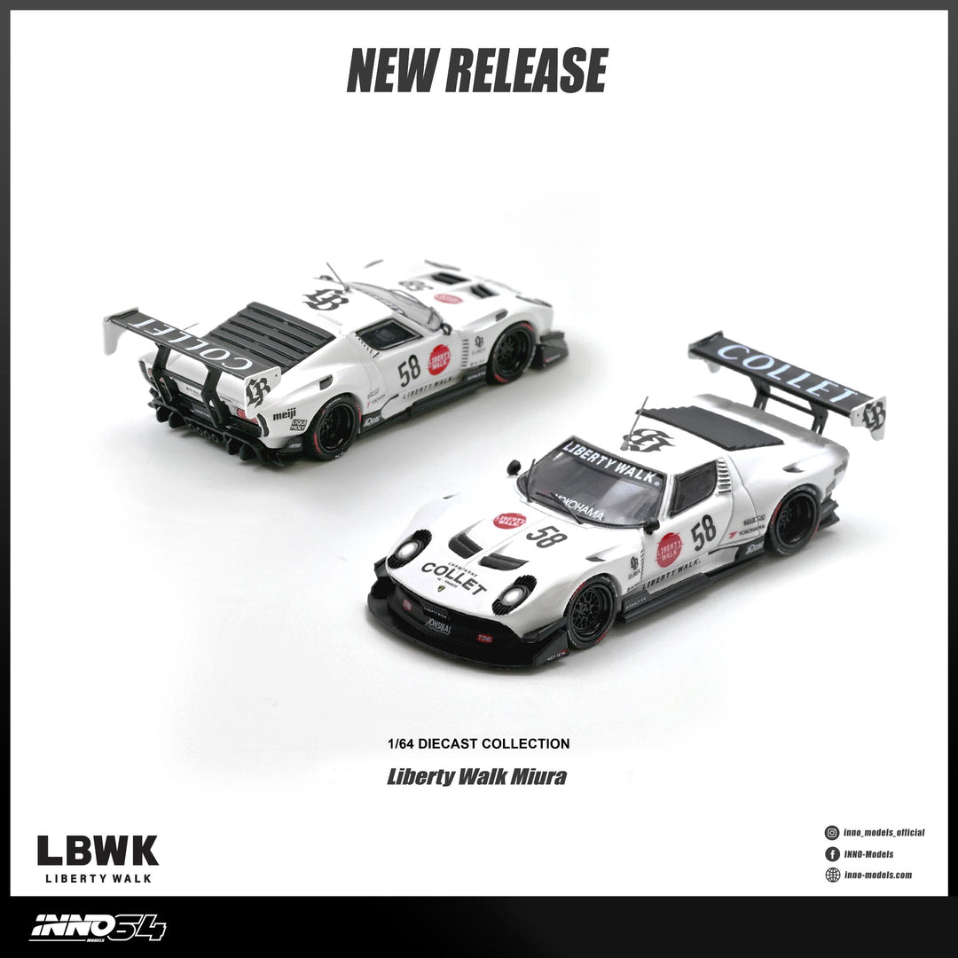 (Pre-order) INNO64 1/64 LB-Silhouette Works Miura GT Diecast Model Car