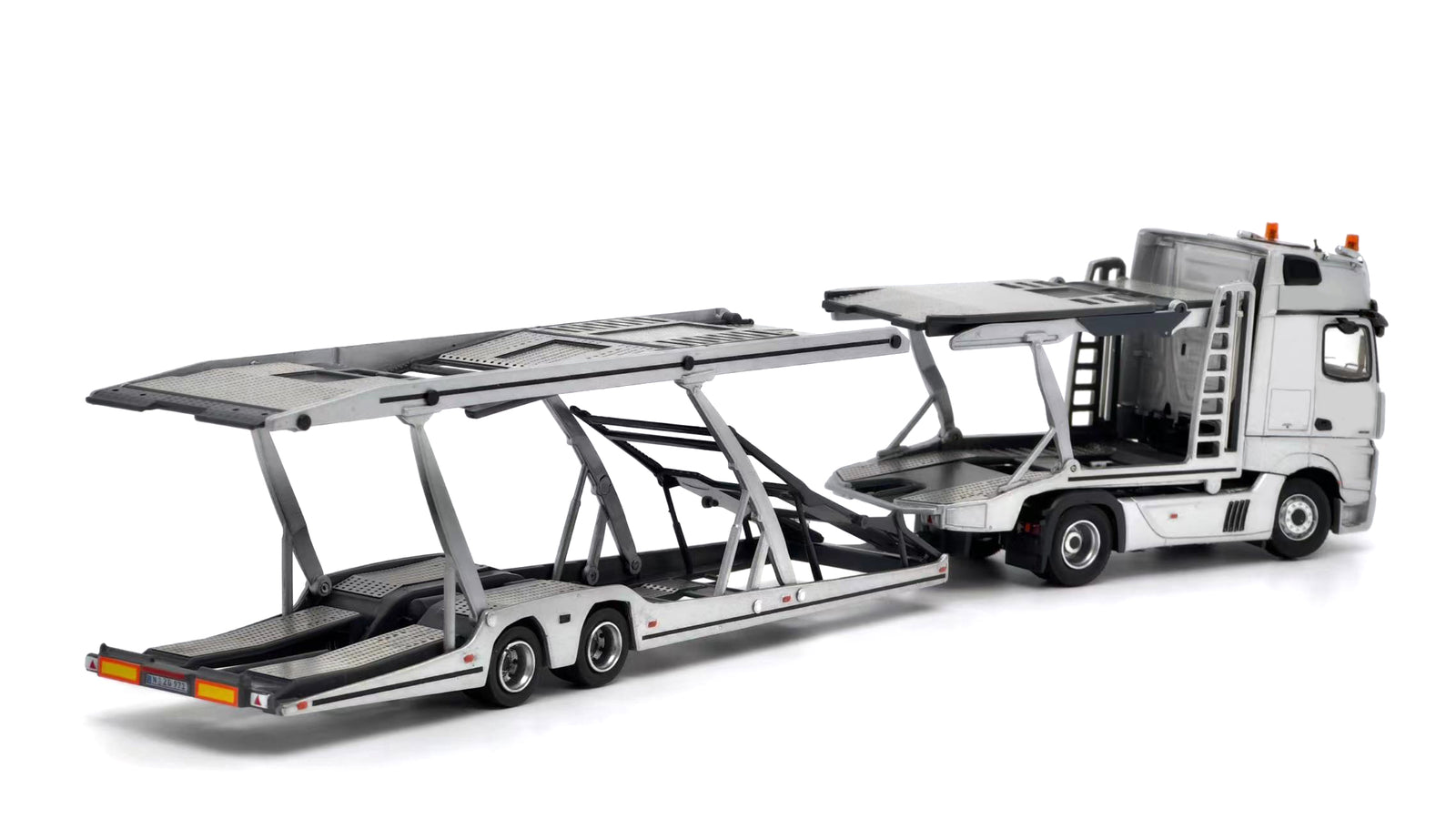 (In Stock) Tiny City - Mercedes-Benz Actros MP5 Transporter (Silver) Model car