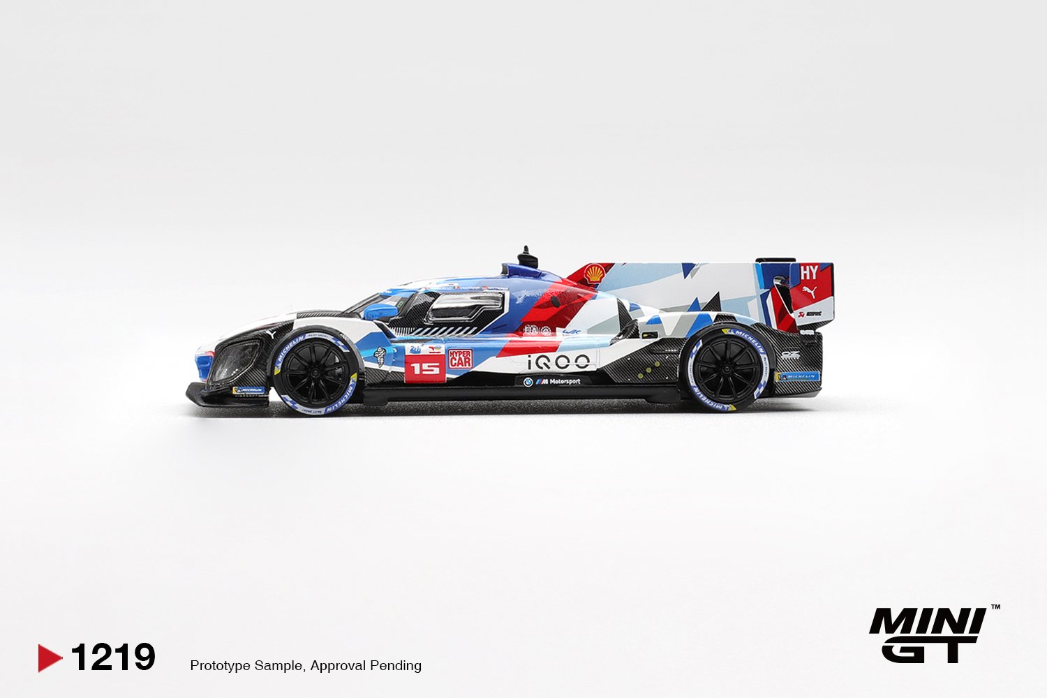 (Pre-order) MINI GT #1219 BMW M Hybrid V8 Hypercar #15 M TEAM WRT 2024 Le Mans