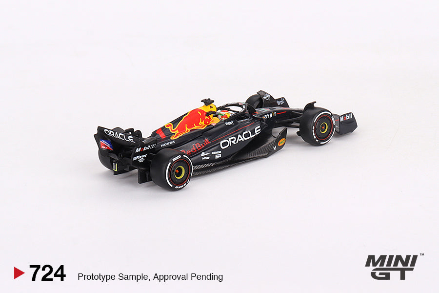 Mini GT #724 Oracle Red Bull Racing RB19 #1 Max Verstappen 2023 F1 MiJo Exclus.