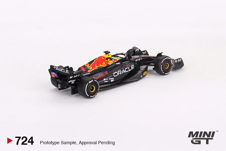 Mini GT #724 Oracle Red Bull Racing RB19 #1 Max Verstappen 2023 F1 MiJo Exclus.