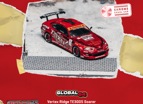 Load image into Gallery viewer, (Pre-order) Tarmac Works 1/64 Vertex Ridge TE3005 Soarer with Tarmac Cards Set
