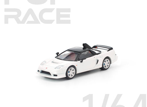 Load image into Gallery viewer, (Pre-order) POP RACE 1/64 HONDA NSX-R GT WHITE Diecast Model Car #PR640407
