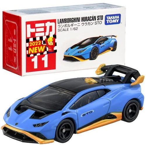 Load image into Gallery viewer, Takara Tomy Tomica Die-cast Car - 1/62 No.011 Lamborghini Huracan STO
