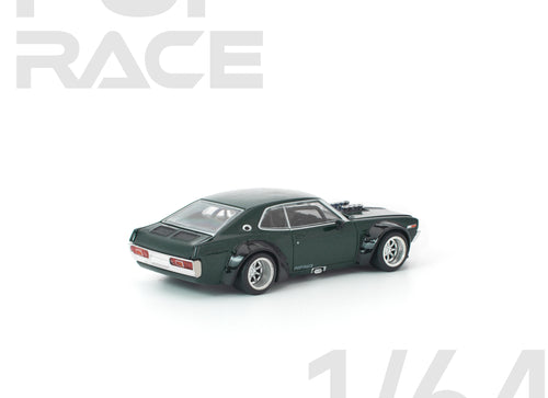 Load image into Gallery viewer, (Pre-order) POPRACE 1/64 LAUREL C130 GREEN Diecast Model Car #PR640331
