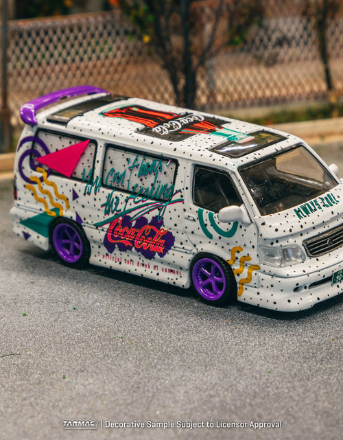 Load image into Gallery viewer, Tarmac Works 1/64 Toyota Hiace Wagon Custom Coca-Cola Delivery Van
