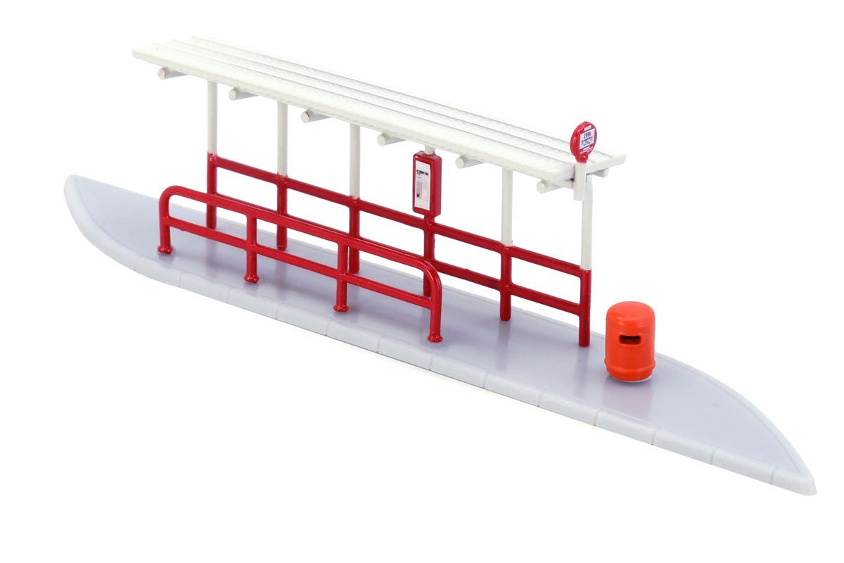 Tiny 1/110 Dioramas Bus Stop Shelter- KMB (Blind Box) (set of 12)
