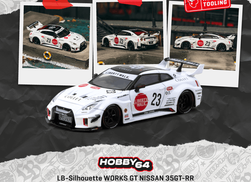 Load image into Gallery viewer, (Pre-order) Tarmac Works LB-Silhouette WORKS GT NISSAN 35GT-RR  White Diecast

