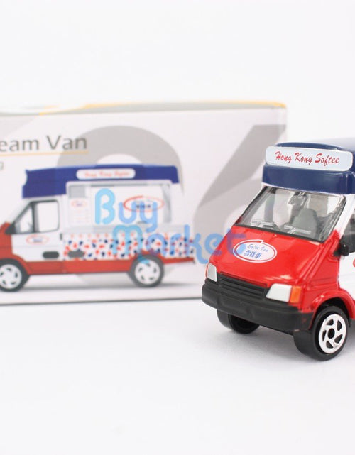 Load image into Gallery viewer, TINY Hong Kong City Culture HK #06 Ice Cream Van Deicast Model Toy Car White
