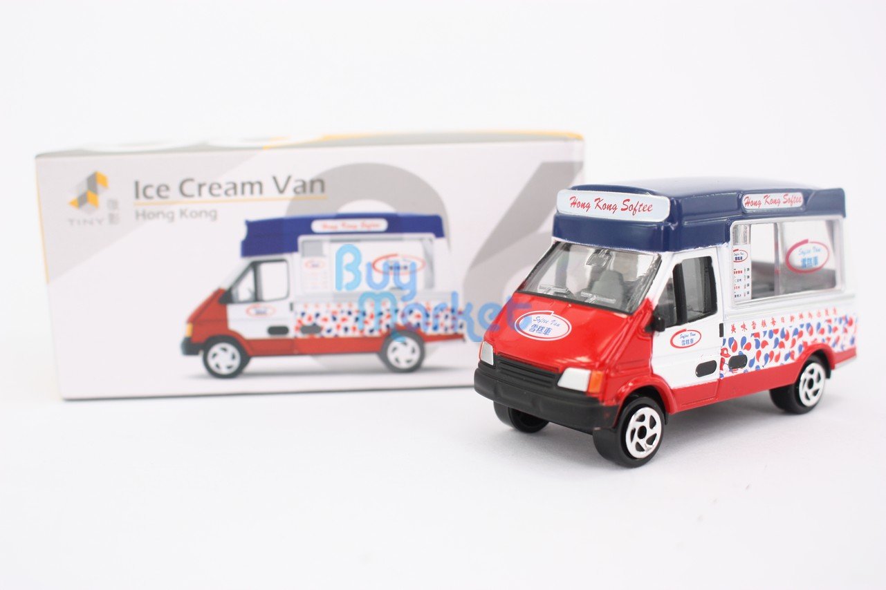 TINY Hong Kong City Culture HK #06 Ice Cream Van Deicast Model Toy Car White