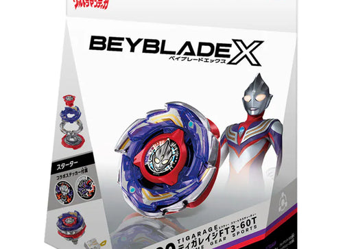 Load image into Gallery viewer, Takara Tomy Beyblade X CX-00 BXG-70 Tiga Rage FT3-60T Starter Set
