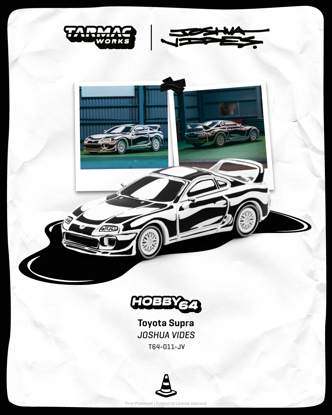 Tarmac Works 1/64 Toyota Supra - Designed by JOSHUA VIDES Model Car