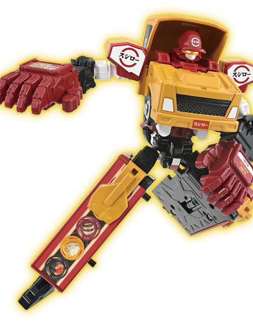 Load image into Gallery viewer, Takara Tomy Tomica Joblabor JB12 Foodblabor Sushiro Ad Transforming Truck
