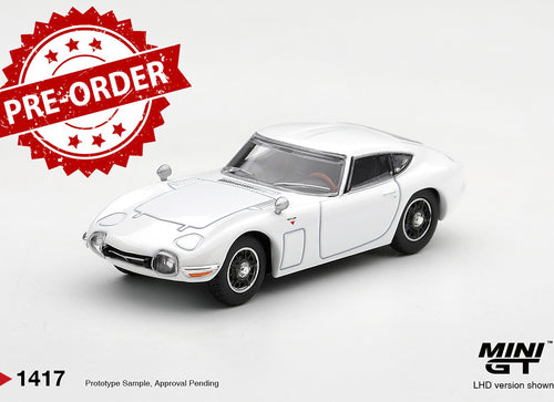 Load image into Gallery viewer, (Pre-order) Mini GT #1417 Toyota 2000GT  Pegasus White LHD Diecast Model Car
