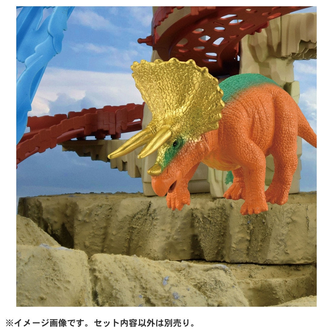 Takara Tomy Adventure Continent Ania Kingdom Tops (Triceratops) Figure