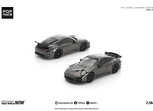Load image into Gallery viewer, (Pre-order) POPRACE 1/64 STINGER GTR DARK CHROME Diecast Model Car
