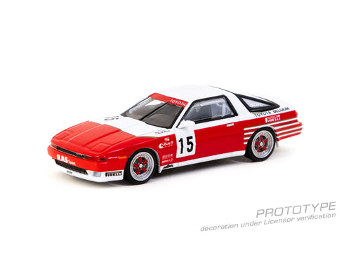 Load image into Gallery viewer, Tarmac Works 1/64 Toyota Supra Turbo (MA70)  ETCC 1987 M. Micangeli
