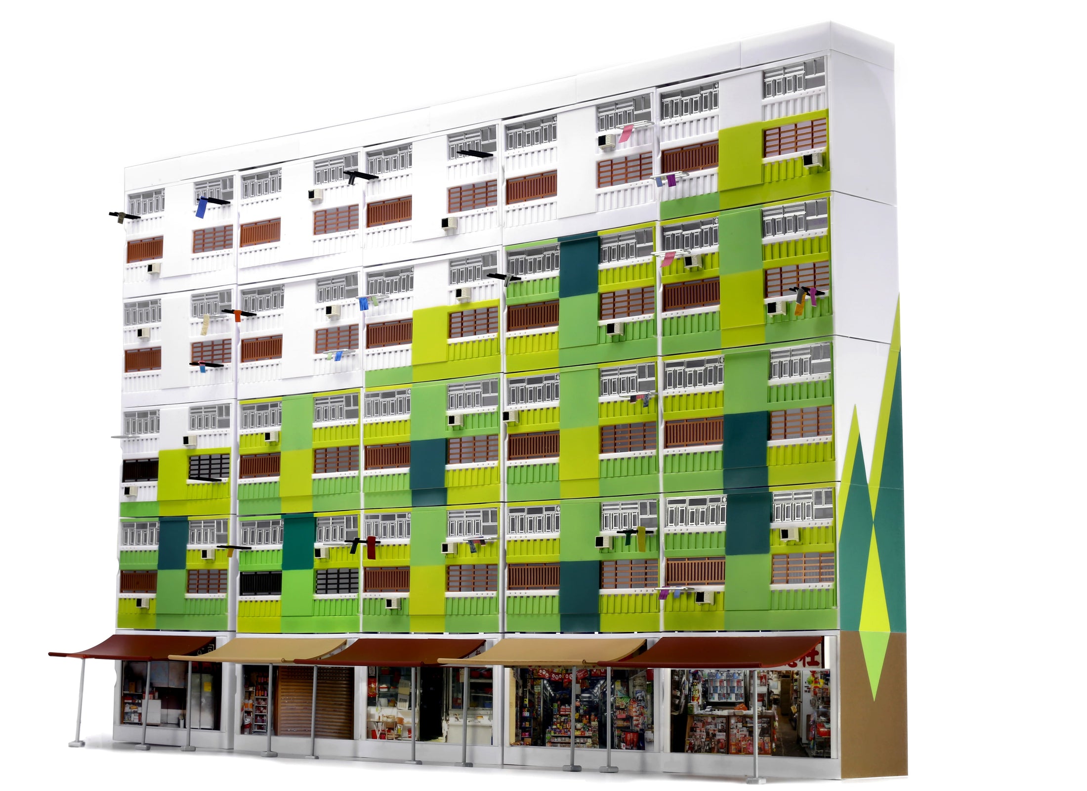 Tiny City Hong Kong # Bd22 Nam Shan Estate Diorama Model