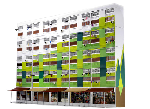 Load image into Gallery viewer, Tiny City Hong Kong # Bd22 Nam Shan Estate Diorama Model
