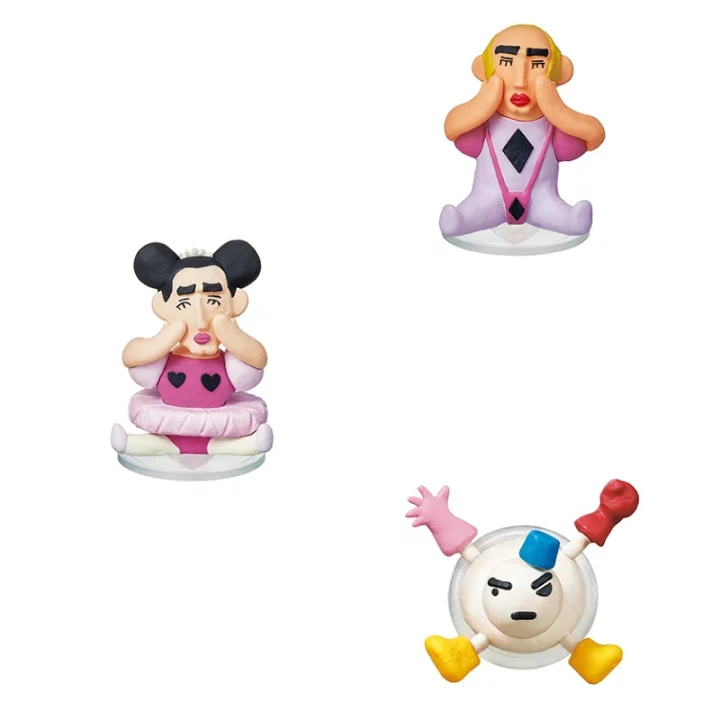 Re-Ment Crayon Shinchan Clay Art Collection Full Box Set of 6 Figure