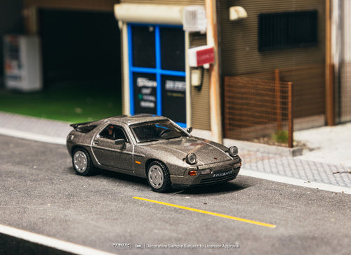 Load image into Gallery viewer, (Pre-order) Tarmac Works 1/64 Porsche 928 S4 Grey Metallic Diecast Model Car
