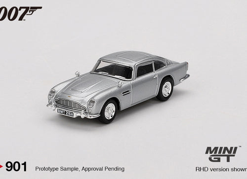Load image into Gallery viewer, Mini GT #901 1/64 007 Aston Martin DB5 Thunderball with Poster Cards
