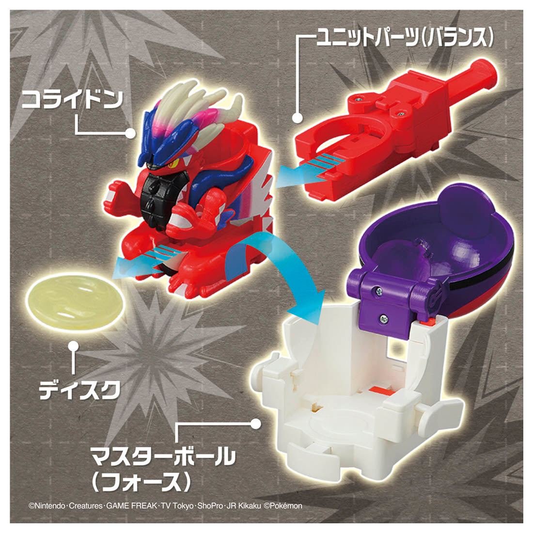 Takara Tomy Pokemon Ulitmatch 02 Koraidon & Master Ball Set