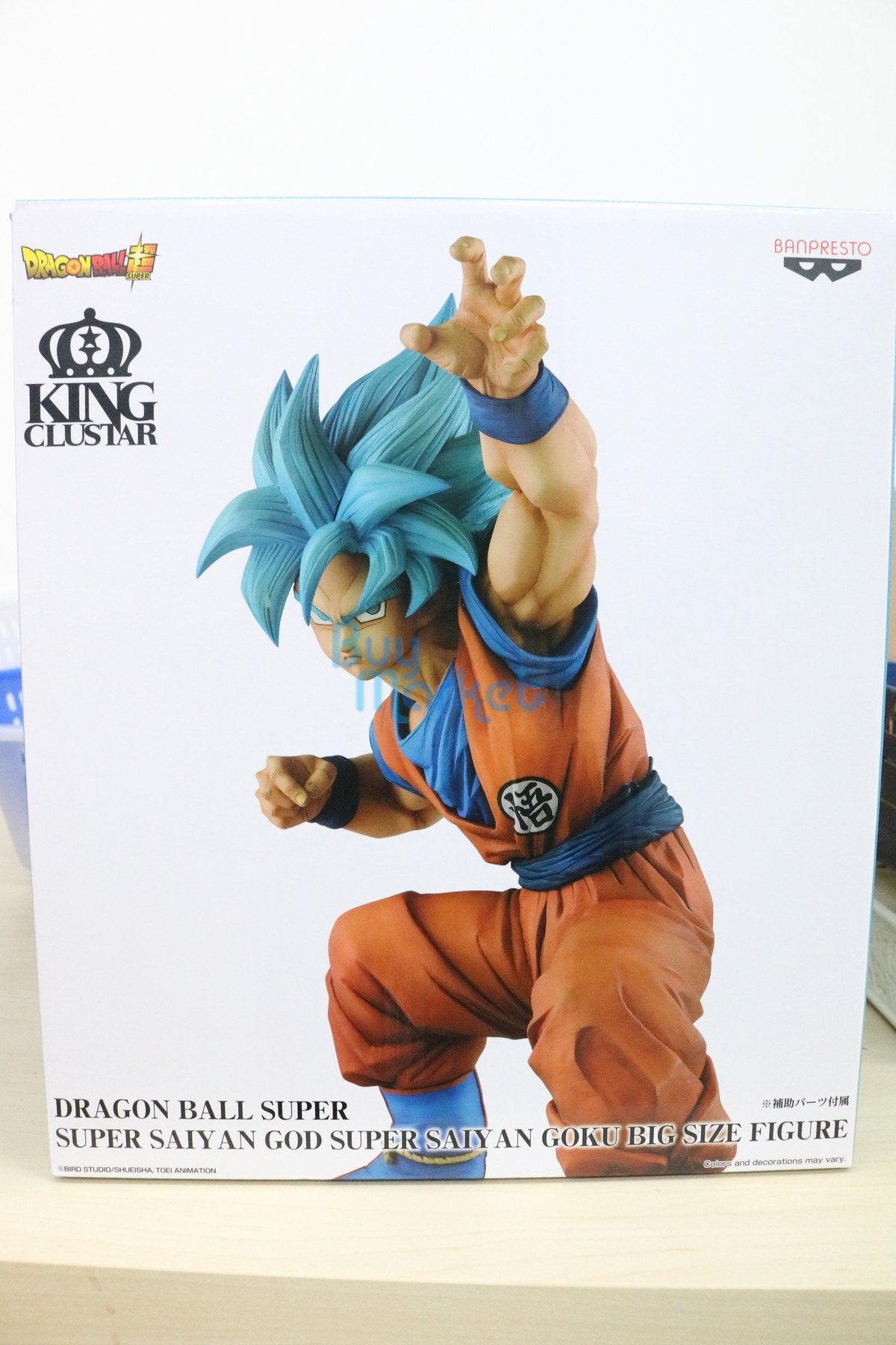 Banpresto DragonBall King Clustar Super Saiyan God Super Goku Big Size Figure